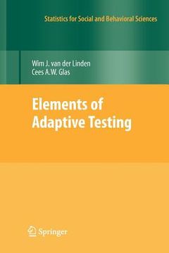 portada elements of adaptive testing (en Inglés)