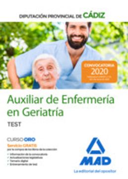portada Auxiliares de Enfermería en Geriatría de la Diputación Provincial de Cádiz. Test