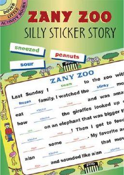 portada zany zoo: silly sticker story