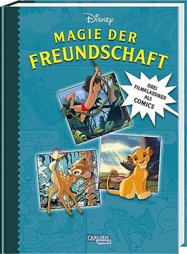 portada Magie der Freundschaft: 100 Jahre Disney: Drei Filmklassiker als Comics | Bambi, das Dschungelbuch und König der Löwen als Comics für Kinder ab 8 (en Alemán)