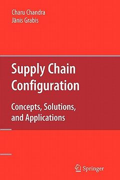 portada supply chain configuration: concepts, solutions, and applications (en Inglés)