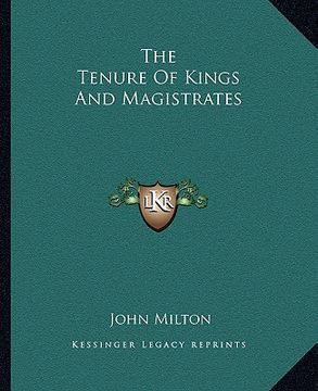 portada the tenure of kings and magistrates