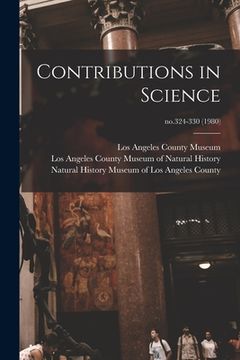 portada Contributions in Science; no.324-330 (1980) (en Inglés)
