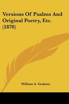 portada versions of psalms and original poetry, etc. (1870)