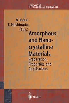 portada amorphous and nanocrystalline materials: preparation, properties, and applications (en Inglés)