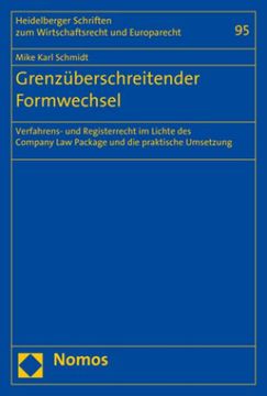 portada Grenzüberschreitender Formwechsel (en Alemán)