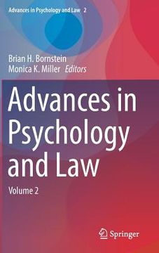 portada Advances in Psychology and Law: Volume 2 (en Inglés)
