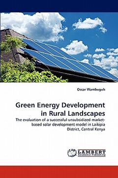 portada green energy development in rural landscapes (en Inglés)