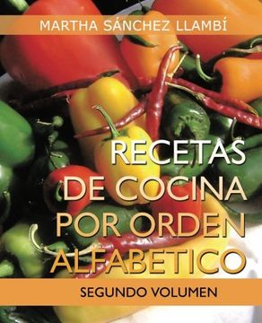 portada Recetas de Cocina por Orden Alfabetico: Segundo Volumen
