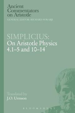 portada Simplicius: On Aristotle Physics 4.1-5 and 10-14 (in English)