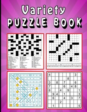 portada Variety Puzzle book: Large print Puzzle book! Soduko, word search, CodeWord and CrossWord 111 pages (en Inglés)