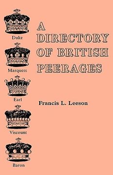 portada a directory of british peerages (en Inglés)