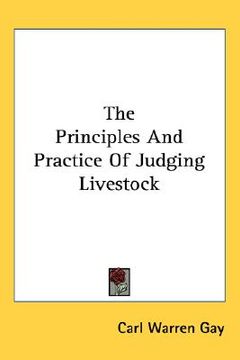 portada the principles and practice of judging livestock
