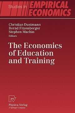 portada the economics of education and training (in English)