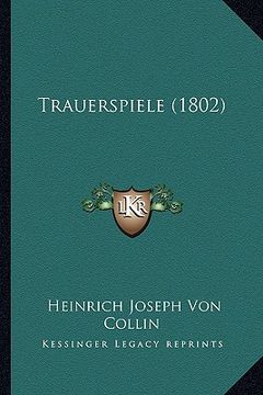 portada trauerspiele (1802) (en Inglés)