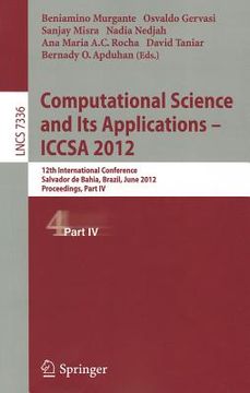portada computational science and its applications -- iccsa 2012: 12th international conference, salvador de bahia, brazil, june 18-21, 2012, proceedings, par (in English)