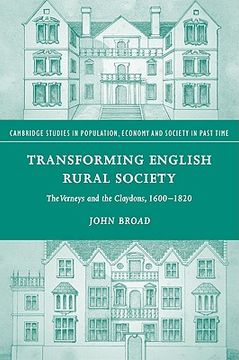 portada Transforming English Society: The Verneys and the Claydons, 1600-1820 (Cambridge Studies in Population, Economy and Society in Past Time) 