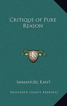 portada critique of pure reason (in English)