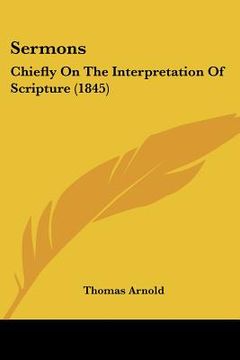 portada sermons: chiefly on the interpretation of scripture (1845) (en Inglés)