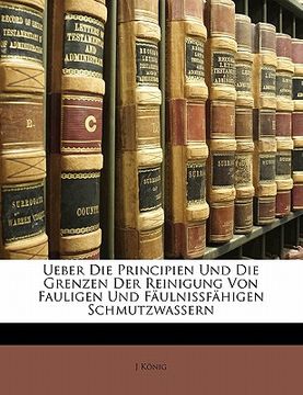 portada Ueber Die Principien Und Die Grenzen Der Reinigung Von Fauligen Und Faulnissfahigen Schmutzwassern (in German)