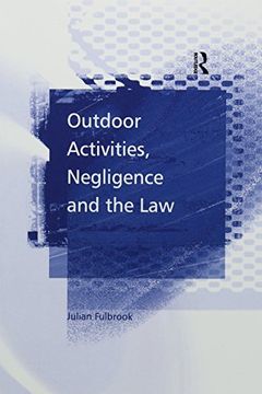 portada Outdoor Activities, Negligence and the Law (en Inglés)