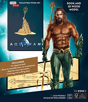 portada Incredibuilds: Aquaman Book and 3d Wood Model (en Inglés)