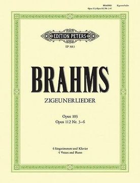 portada Zigeunerlieder for 4 Voices (Mixed Choir) and Piano: Op. 103, Op. 112 Nos. 3-6 (en Inglés)
