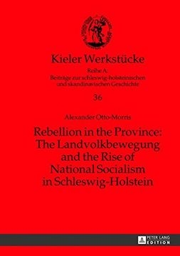 portada Rebellion in the Province: The Landvolkbewegung and the Rise of National Socialism in Schleswig-Holstein (Kieler Werkstuecke)