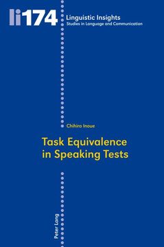 portada Task Equivalence in Speaking Tests (en Inglés)