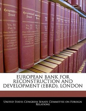portada european bank for reconstruction and development (ebrd), london (en Inglés)