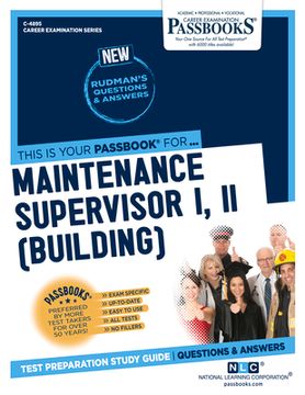 portada Maintenance Supervisor I, II (Building) (C-4895): Passbooks Study Guide Volume 4895