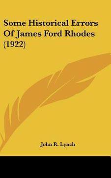 portada some historical errors of james ford rhodes (1922) (en Inglés)