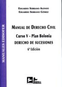 portada MANUAL DE DERECHO CIVIL (CURSO V-PLAN BOLONIA): DERECHO DE SUCESIONES