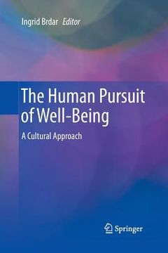portada The Human Pursuit of Well-Being: A Cultural Approach (en Inglés)