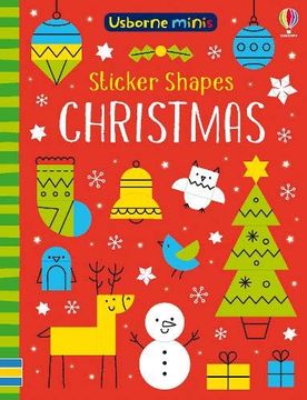 portada Mini Books Sticker Shapes Christmas (Usborne Mini Books) (in English)