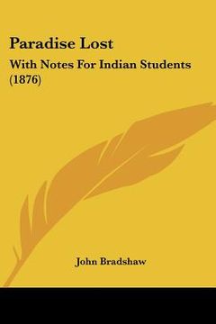 portada paradise lost: with notes for indian students (1876) (en Inglés)