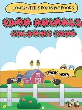 portada Coloring Books for 2 Year Olds (Farm Animals Coloring Book for 2 to 4 Year Olds) 