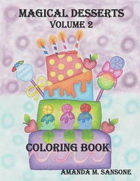 portada Magical Desserts Volume 2: Coloring Book (en Inglés)