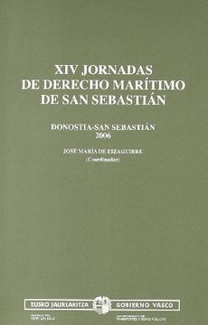 portada Xiv Jornadas de Derecho Maritimo de san Sebastian