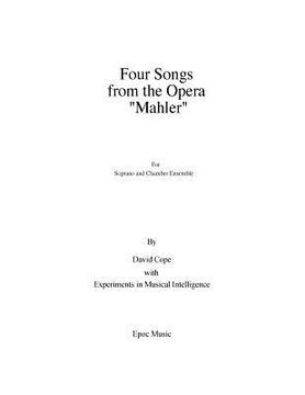 portada Four Songs from the Opera "Mahler": for soprano and chamber ensemble (in English)