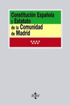 portada Constitución Española y Estatuto de la Comunidad de Madrid (Derecho - Biblioteca De Textos Legales)