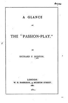 portada A Glance at the Passion-play (en Inglés)