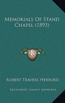 portada memorials of stand chapel (1893) (en Inglés)