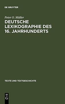 portada Deutsche Lexikographie des 16. Jahrhunderts (en Alemán)