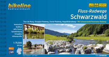 portada Fluss-Radwege Schwarzwald: Tour de Murg, Kinzigtal-Radweg, Enztal-Radweg, Nagoldtalradweg, mit Schwarzwald Panorama-Radweg. Tour de Murg, Kinzigtal-Radweg, Enztal-Radweg, Nagoldtalradweg, Schwarzwald Panorama-Radweg. 1: 75. 000, 634 km, Wetterfest/Reißfes (en Alemán)
