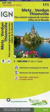 portada Metz Verdun Thionville 1: 100 000 (en Francés)