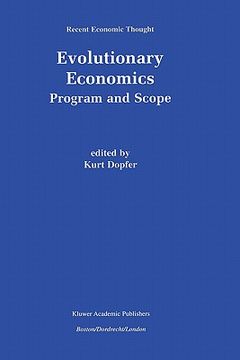 portada evolutionary economics: program and scope (en Inglés)