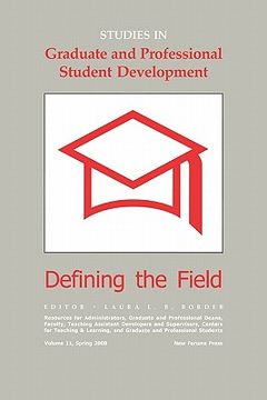 portada studies in graduate and professional student development (in English)