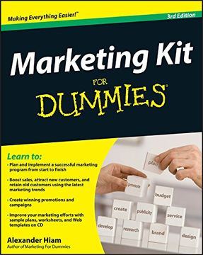 portada Marketing kit for Dummies (en Inglés)