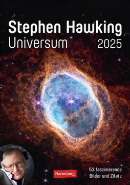 portada Stephen Hawking - Universum Wochenplaner 2025 - 53 Faszinierende Bilder und Zitate